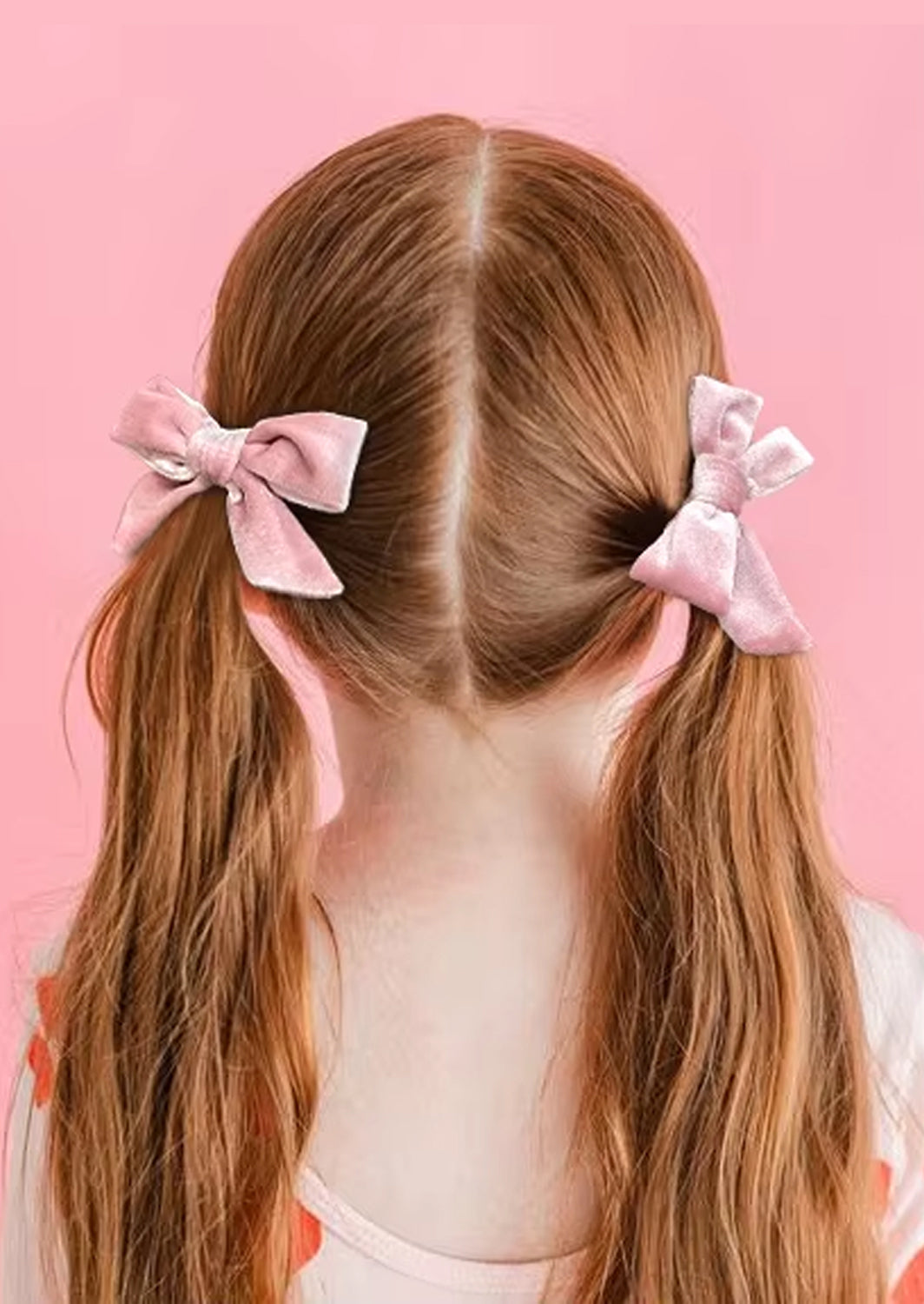 Toddler Girl Velvet Pigtail Bows