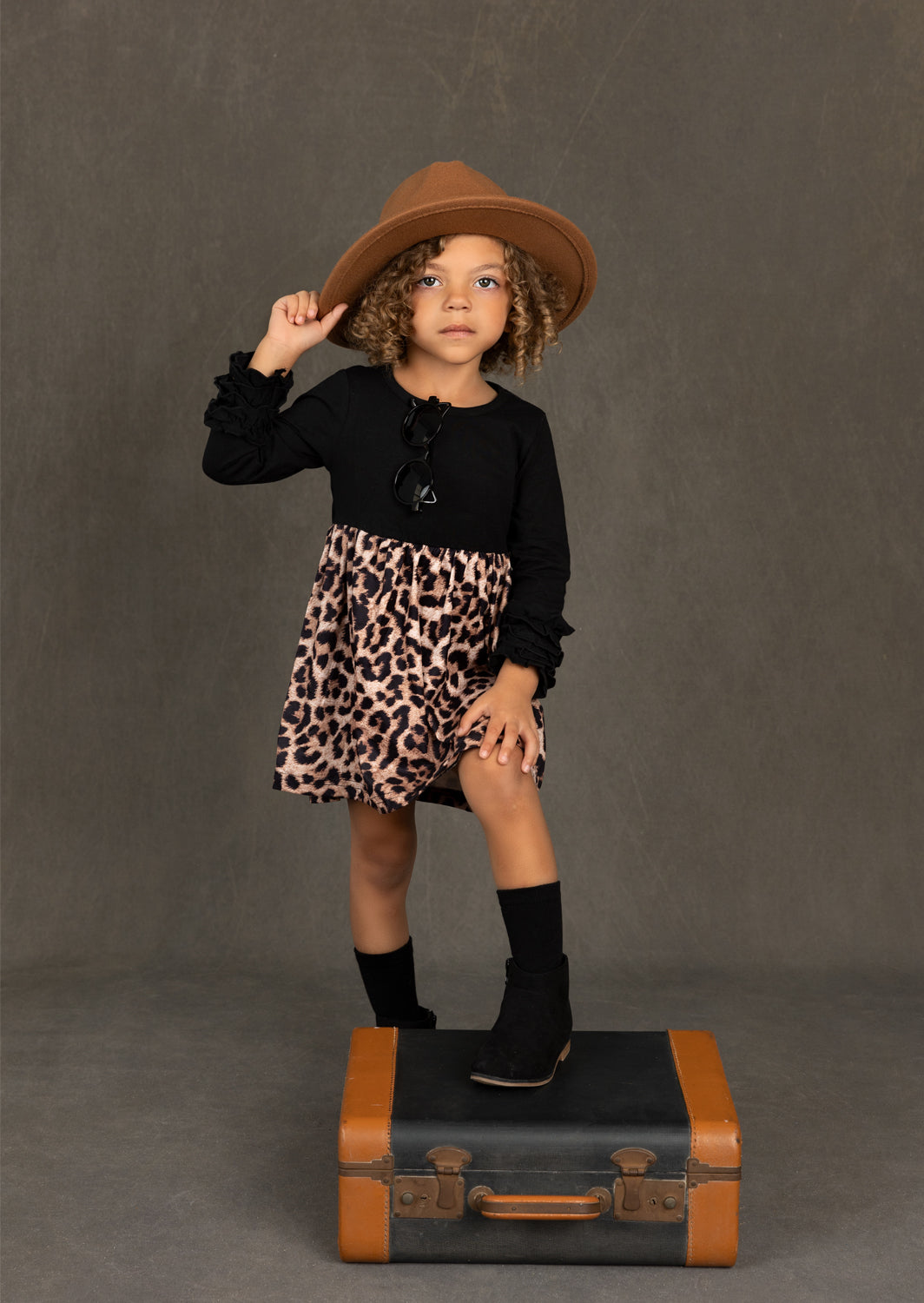 Annie Dress | Black Leopard