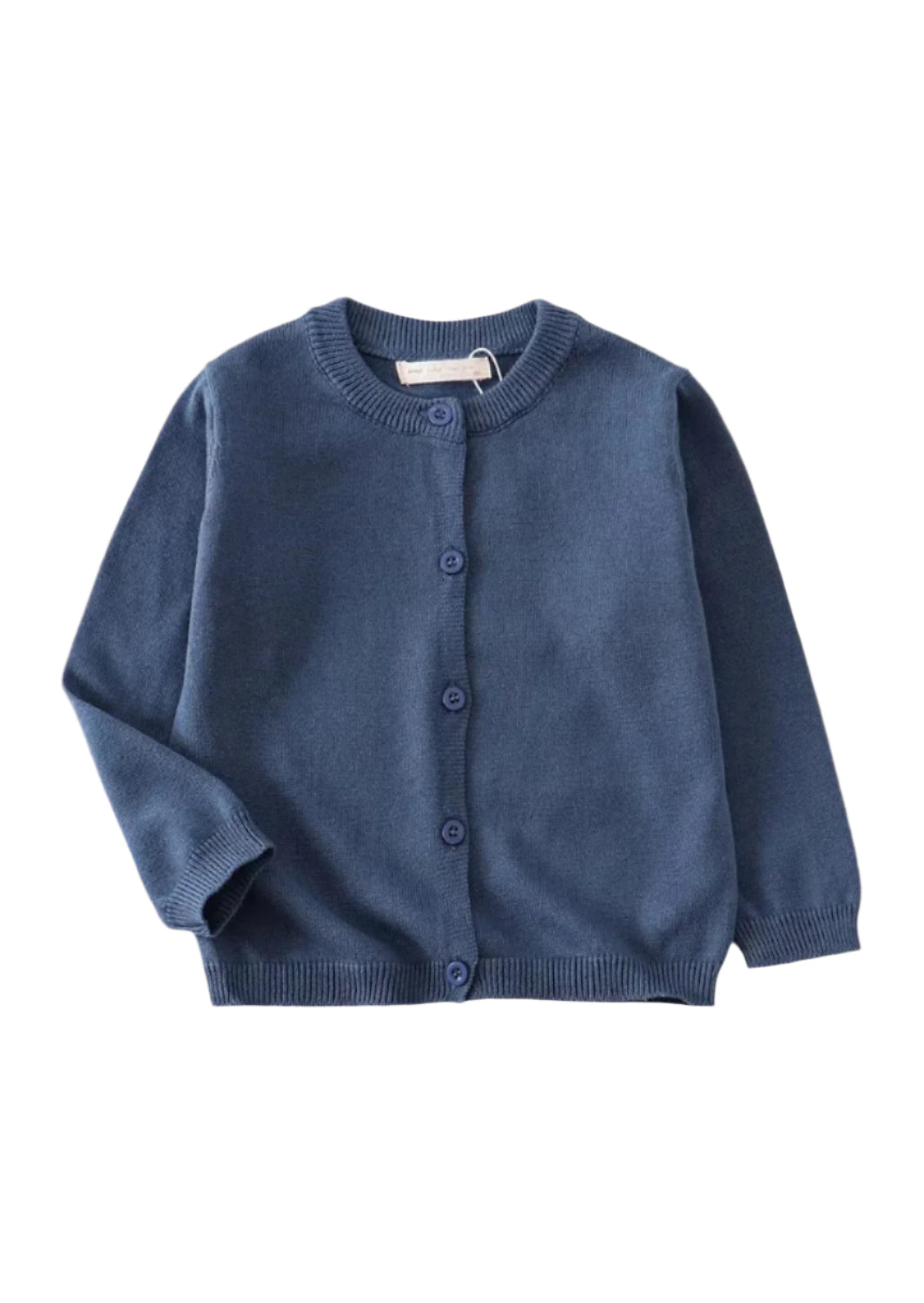 Toddler Girls Blue Button Down School Sweater
