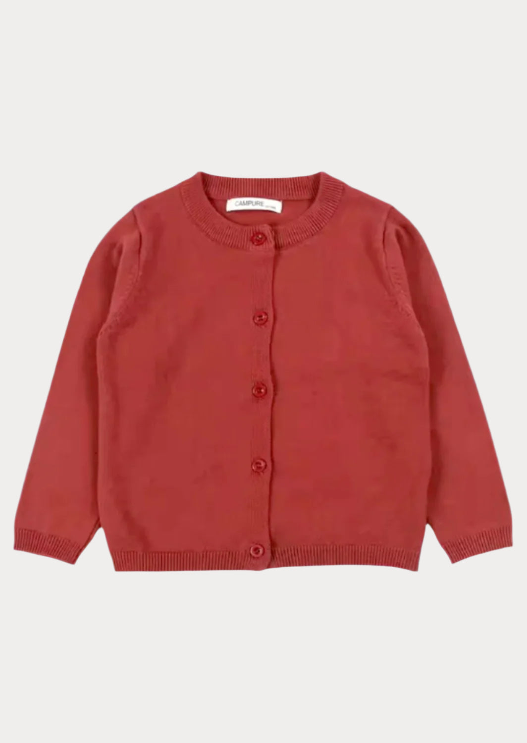 Baby, Toddler & Girls Rust Button Down School Sweater