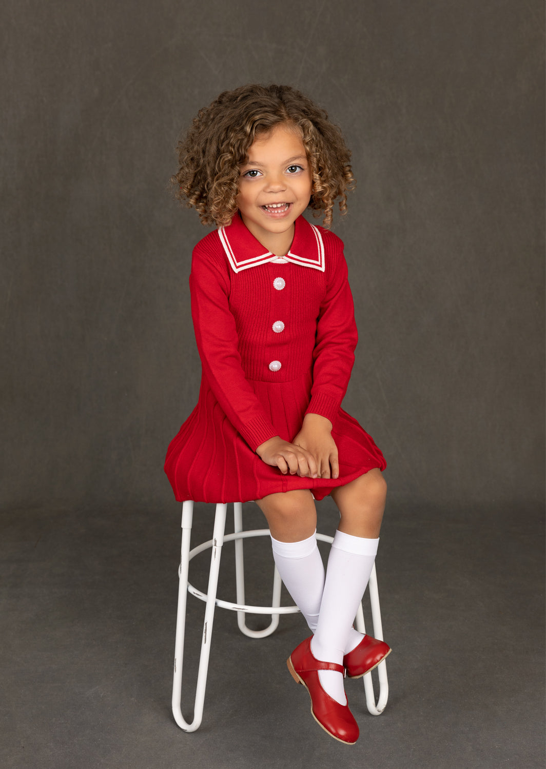Ellie Sweater Dress | Red