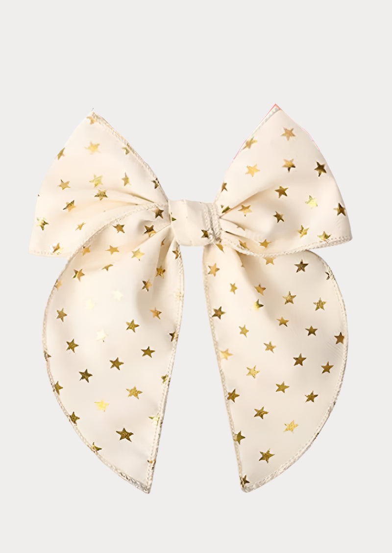 Golden Star Spangled Christmas Fable Bow