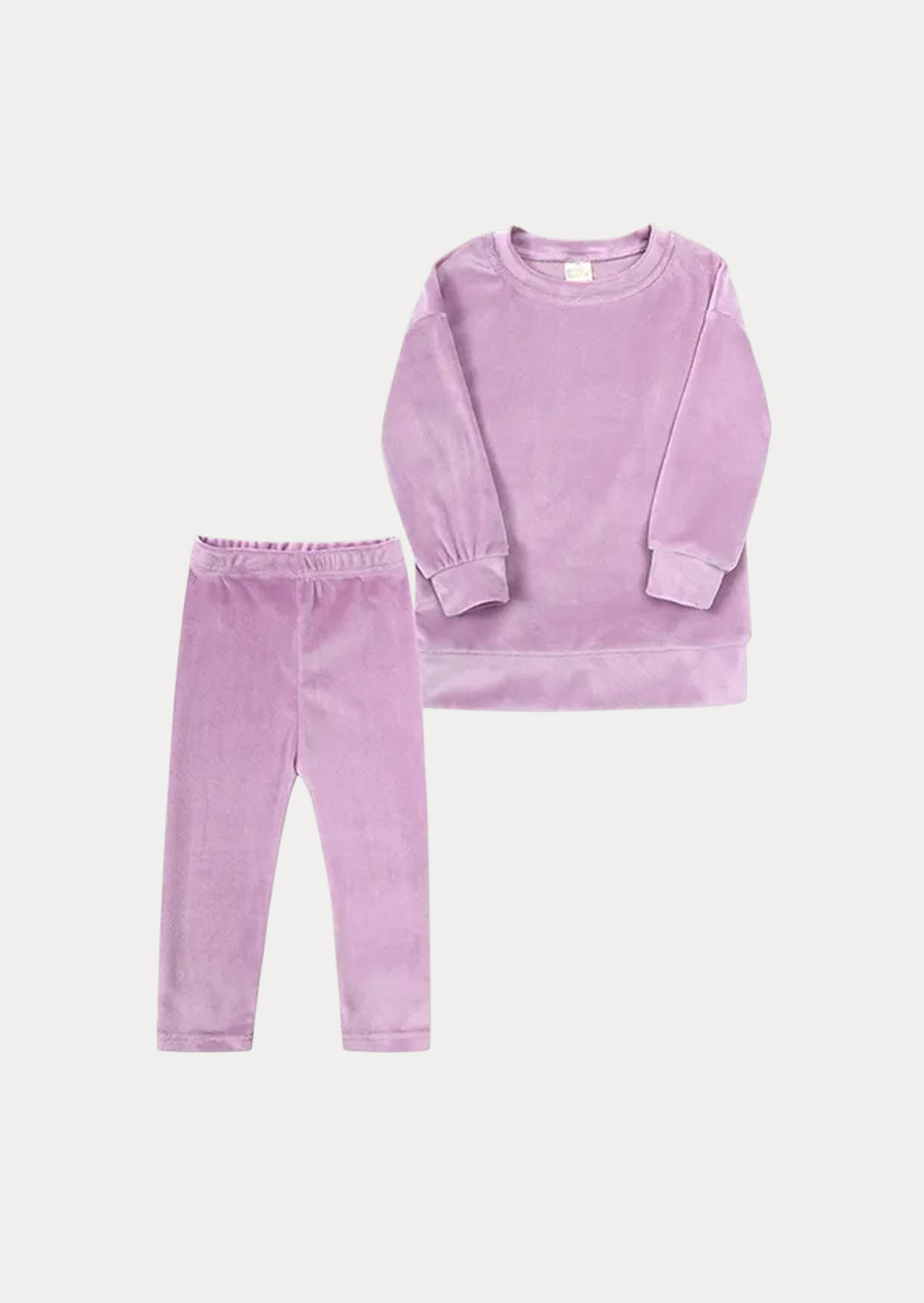 Girls Velour Jogger Pants In Lavender