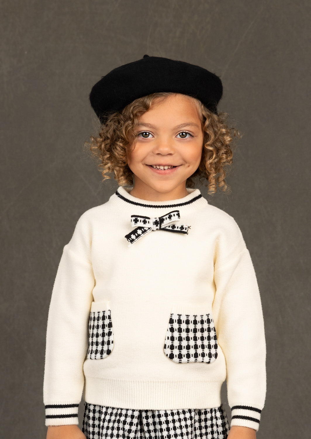 Layla Sweater Set | Black Check