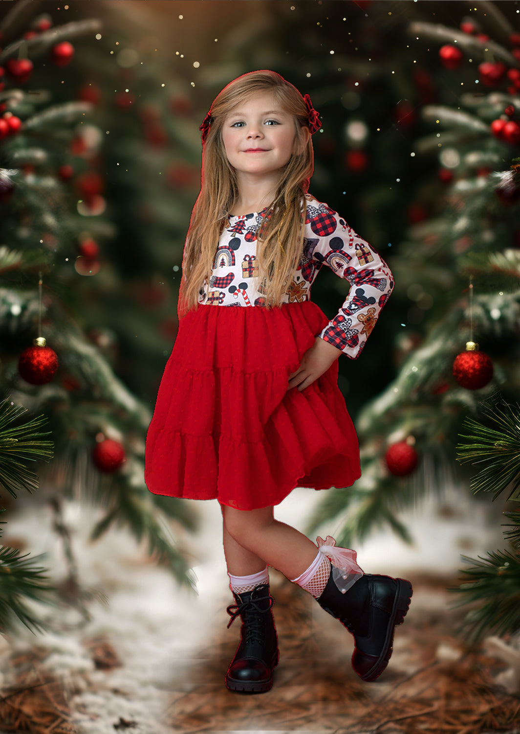 Christmas Minnie Twirl Dress
