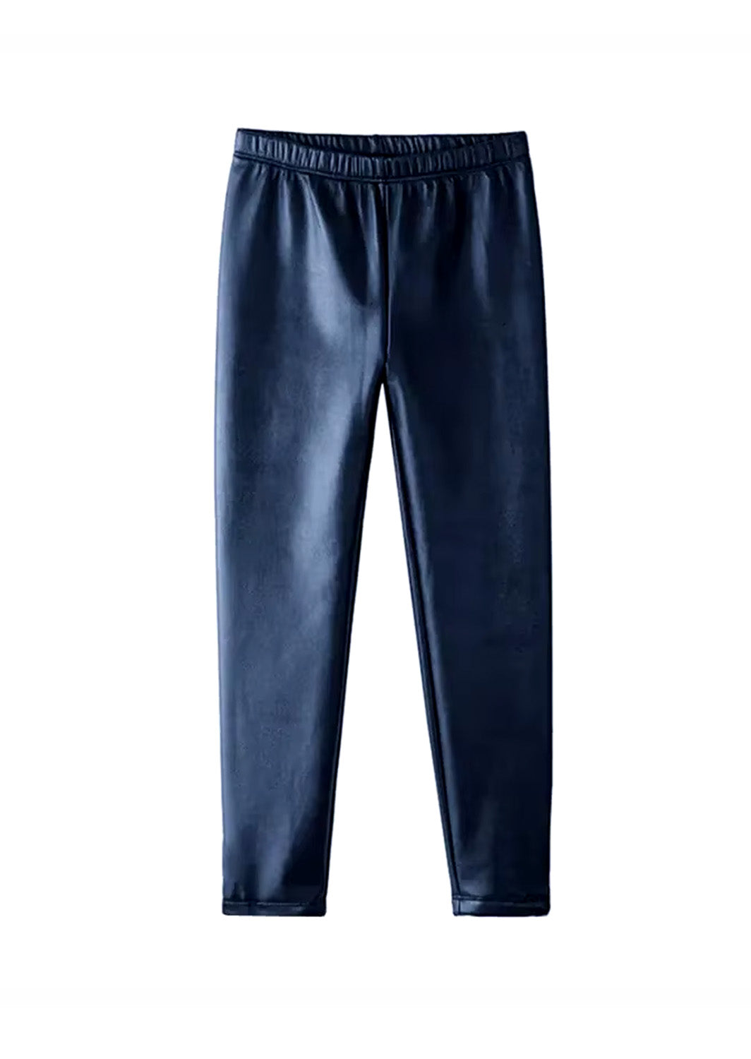 Toddler Girl Faux Leather Navy Leggings