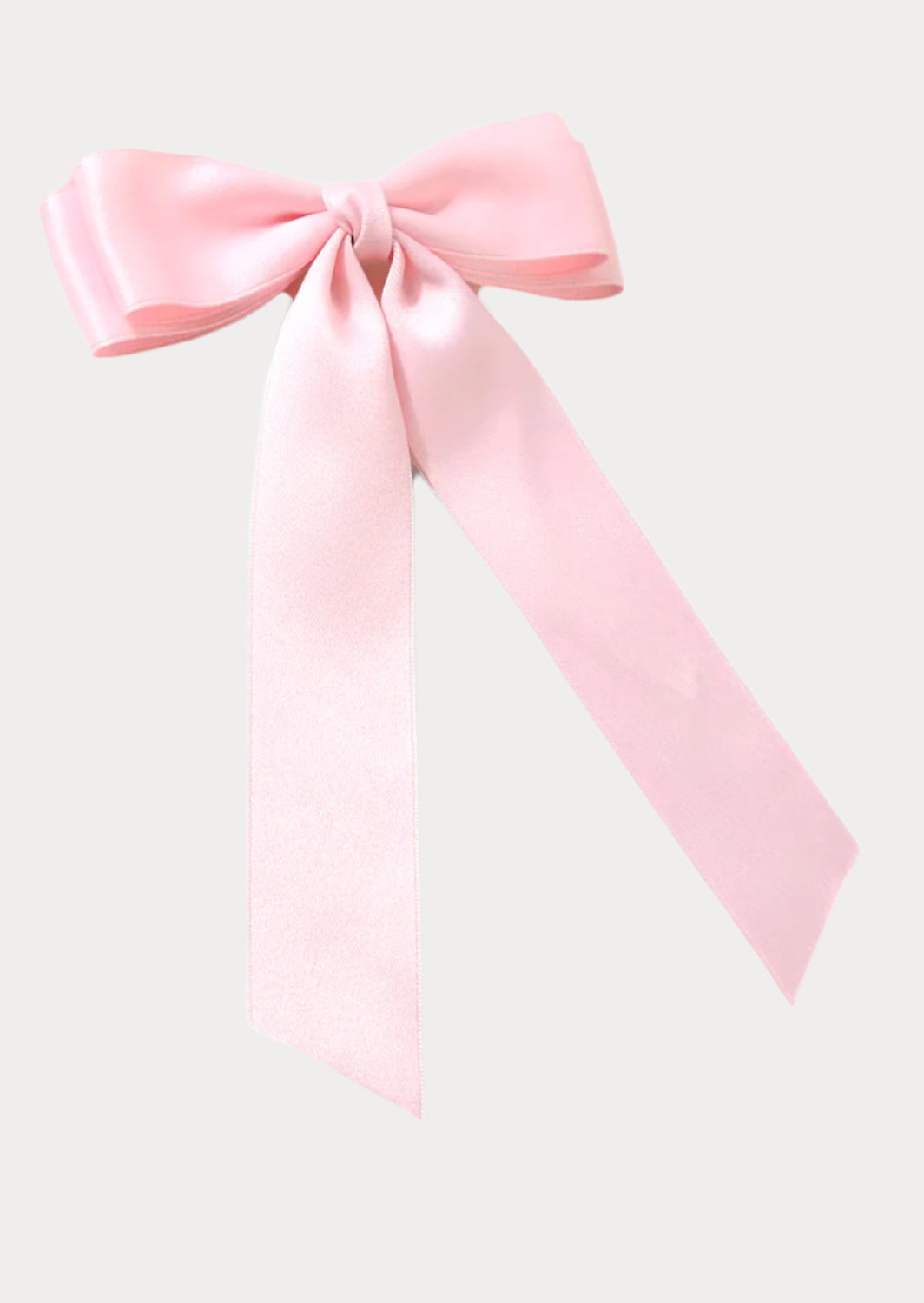 Toddler Girl Satin Ribbon Hair Bow Pink