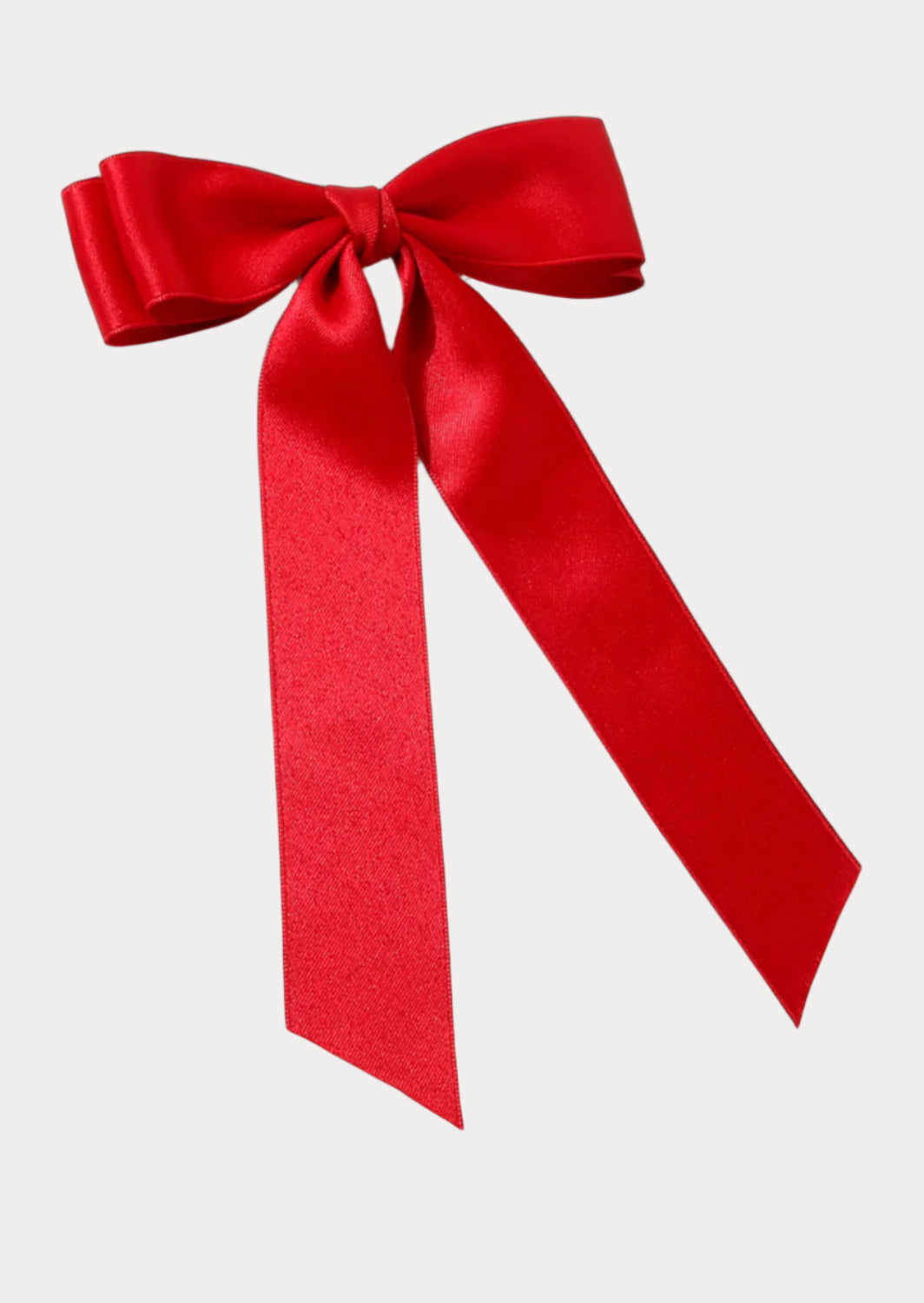 Toddler Girl Satin Ribbon Hair Bow Red