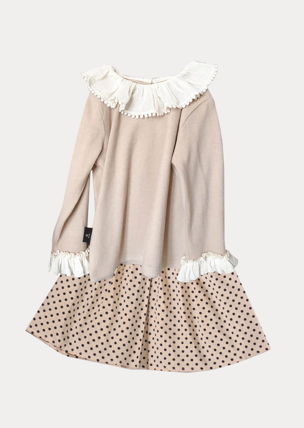Camielle Dotted Skirt | Beige Black