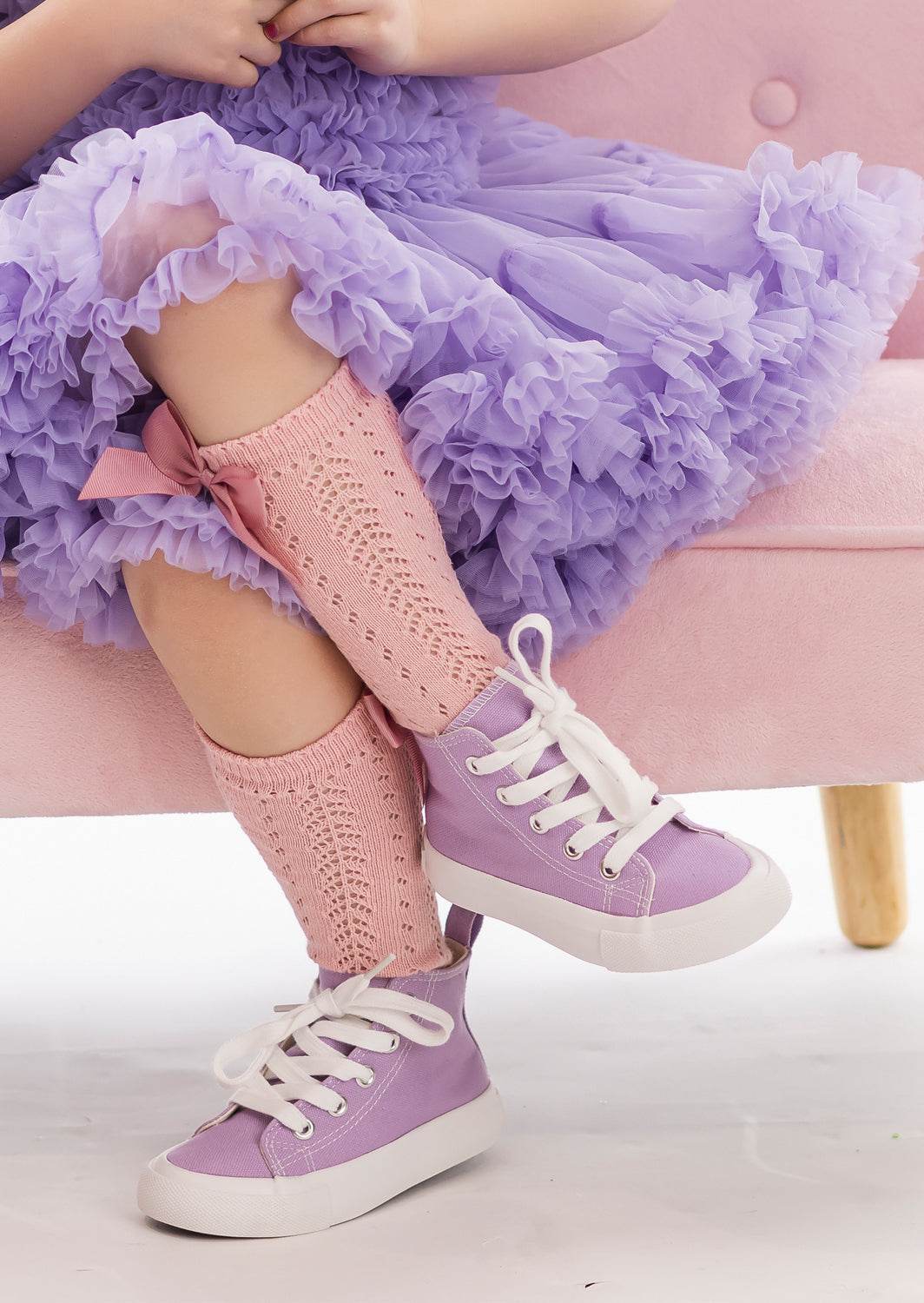 Spanish Knee High Bow Socks