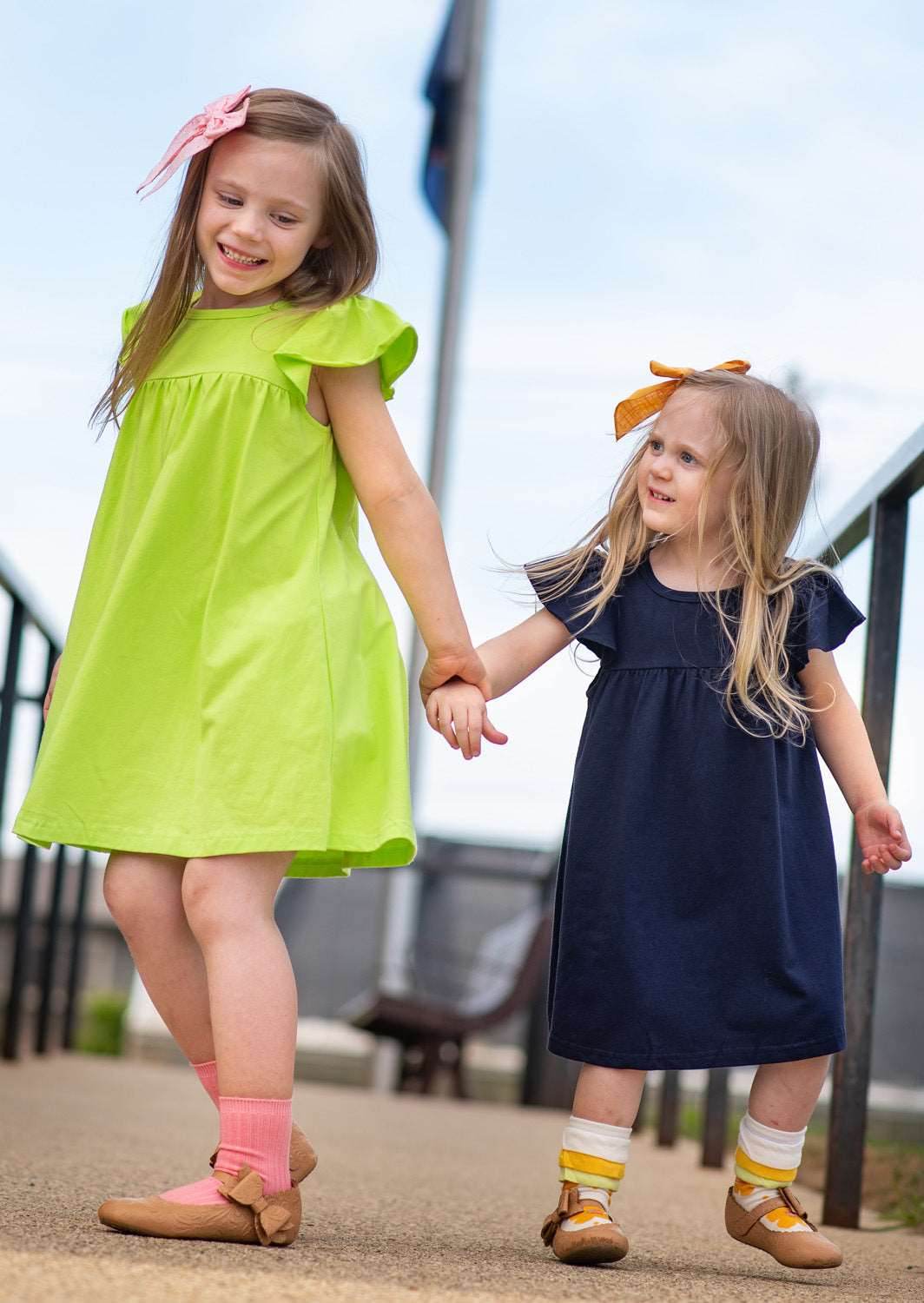 Baby, Toddler Girls Dress in Navy