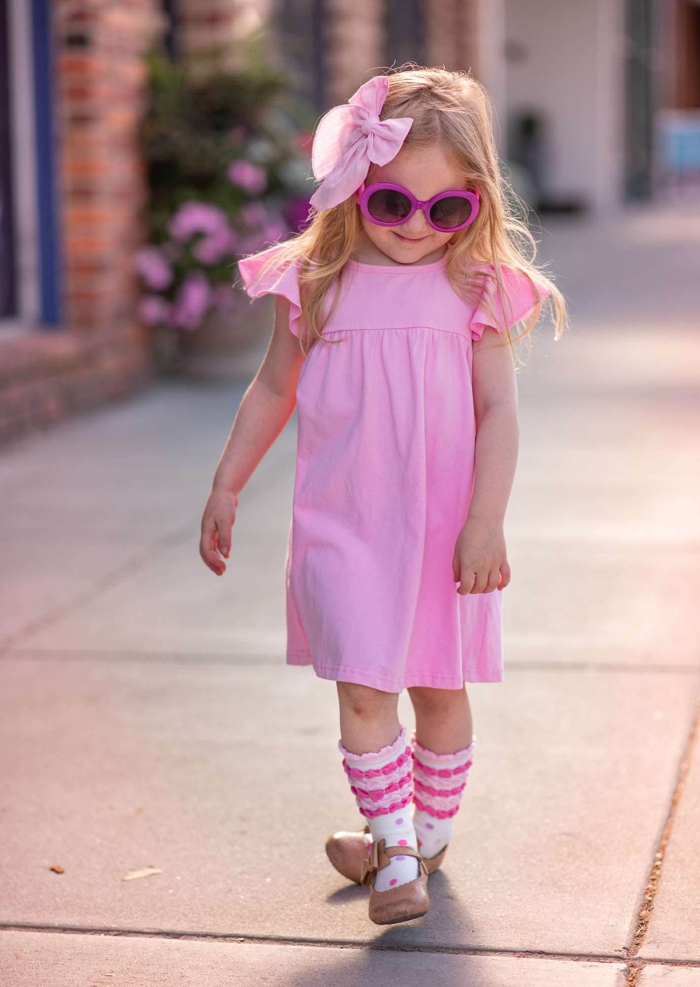 Girls Dress in Pink
