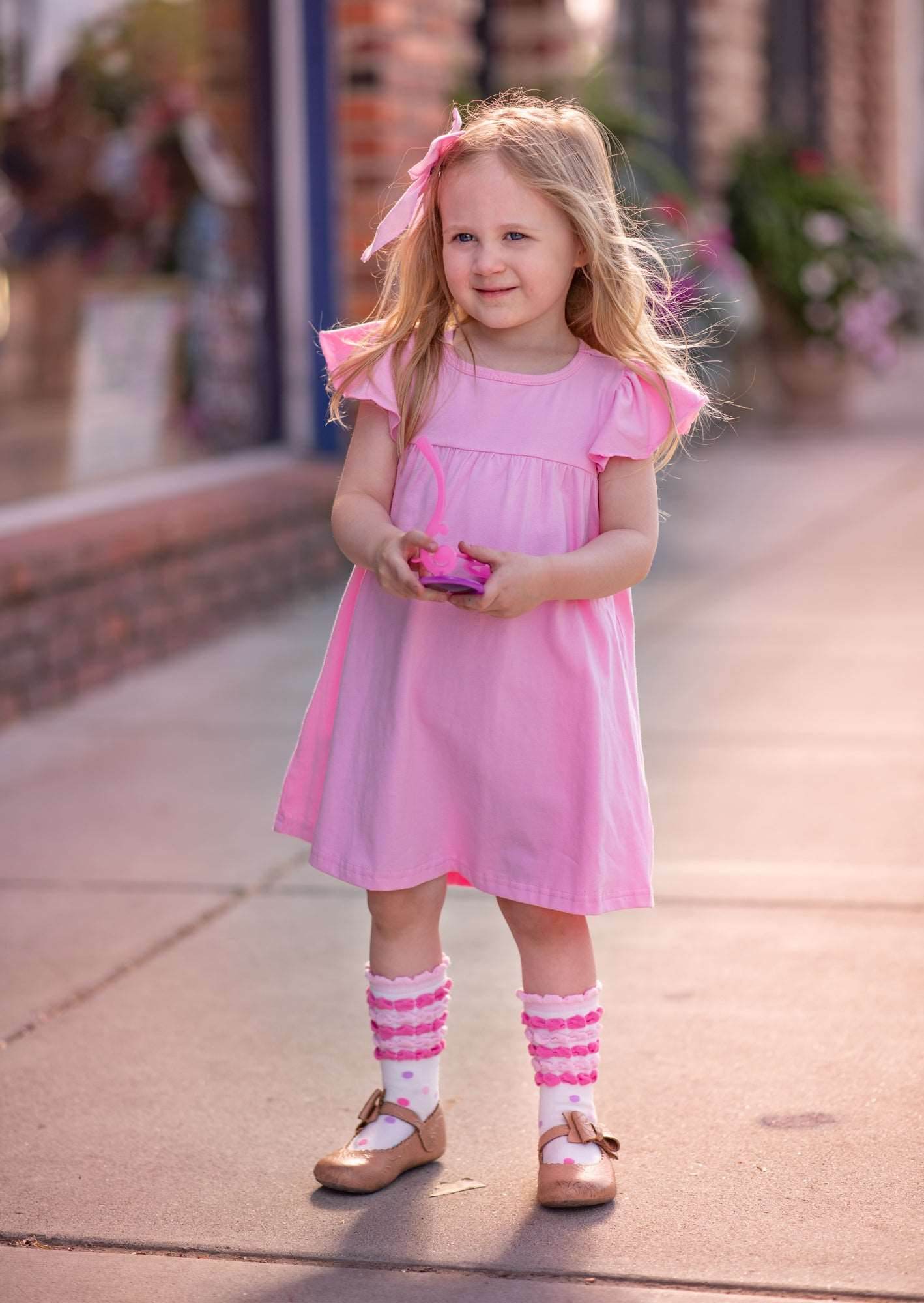Girls Dress in Pink