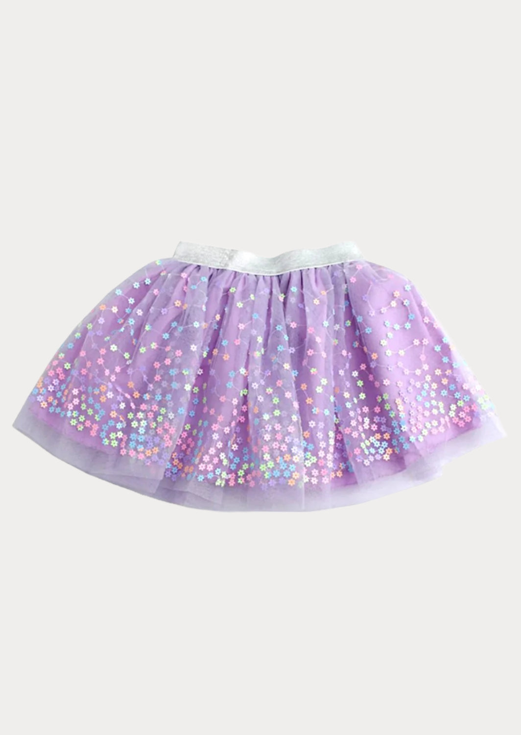 Toddler girl Lavender Flower Sprinkles Tutu Skirt