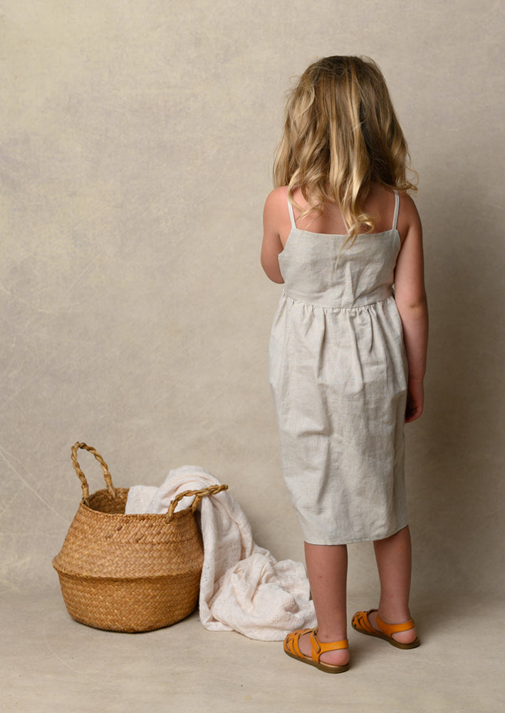 Girls Linen Cami Dress