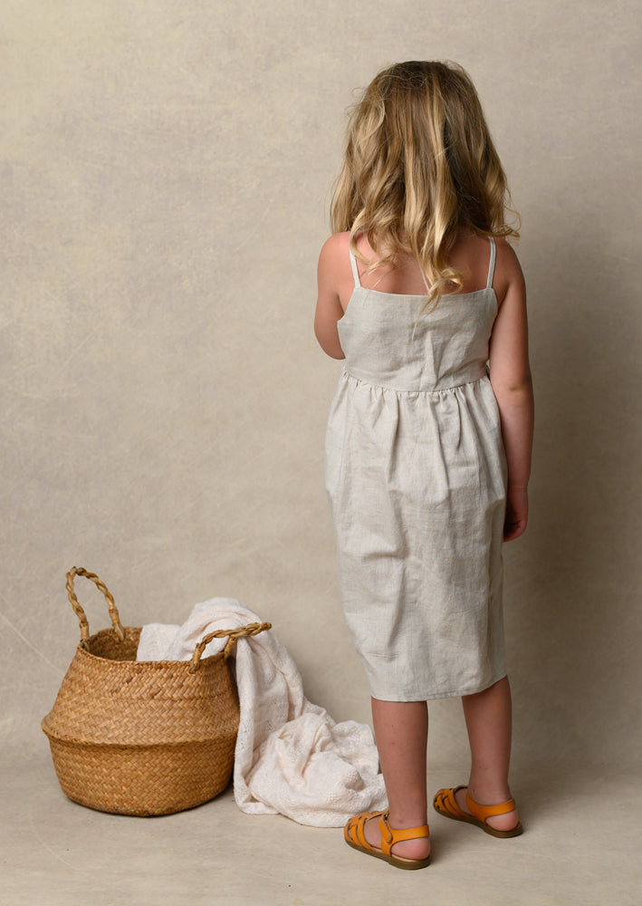 Girls Linen Cami Dress