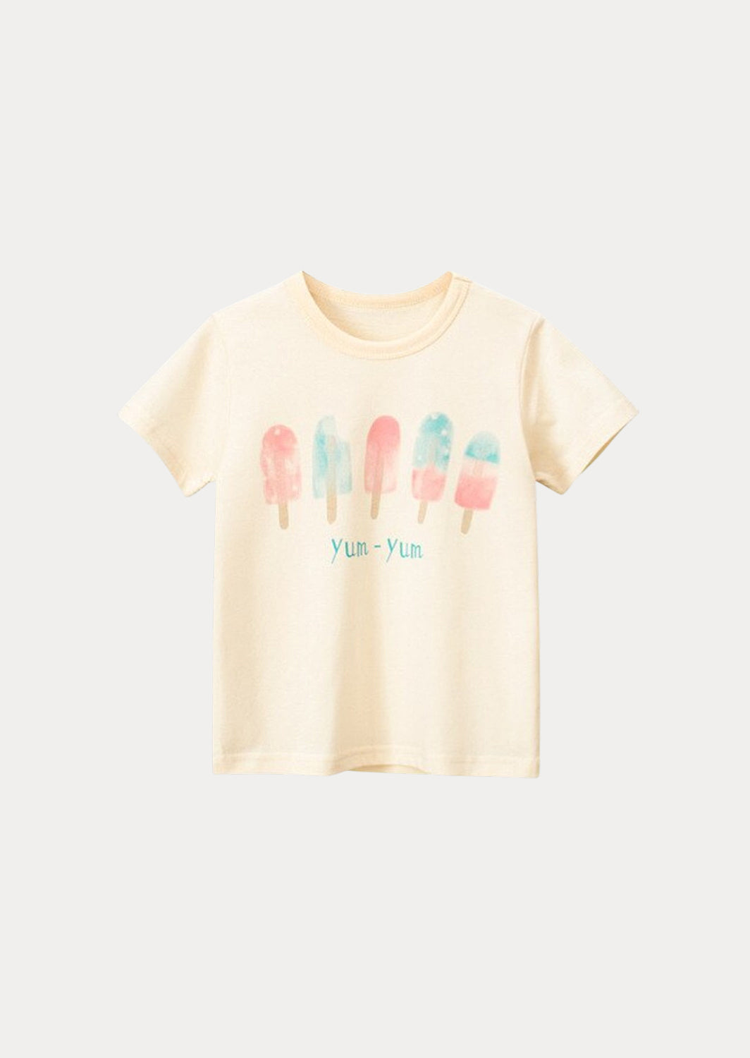 Yum Yum Popsicle Tee | Short Sleeve Cream Pastels