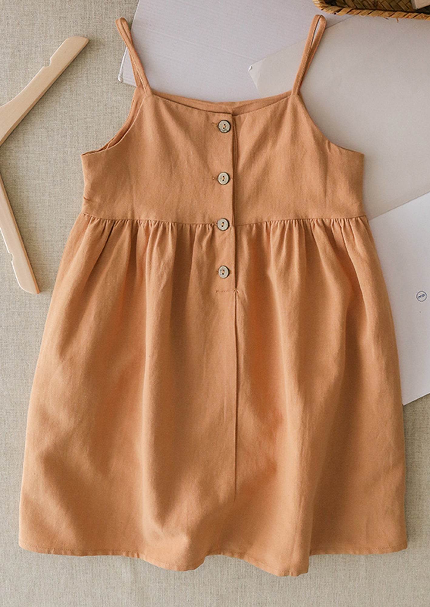 Girls Linen Cami Dress