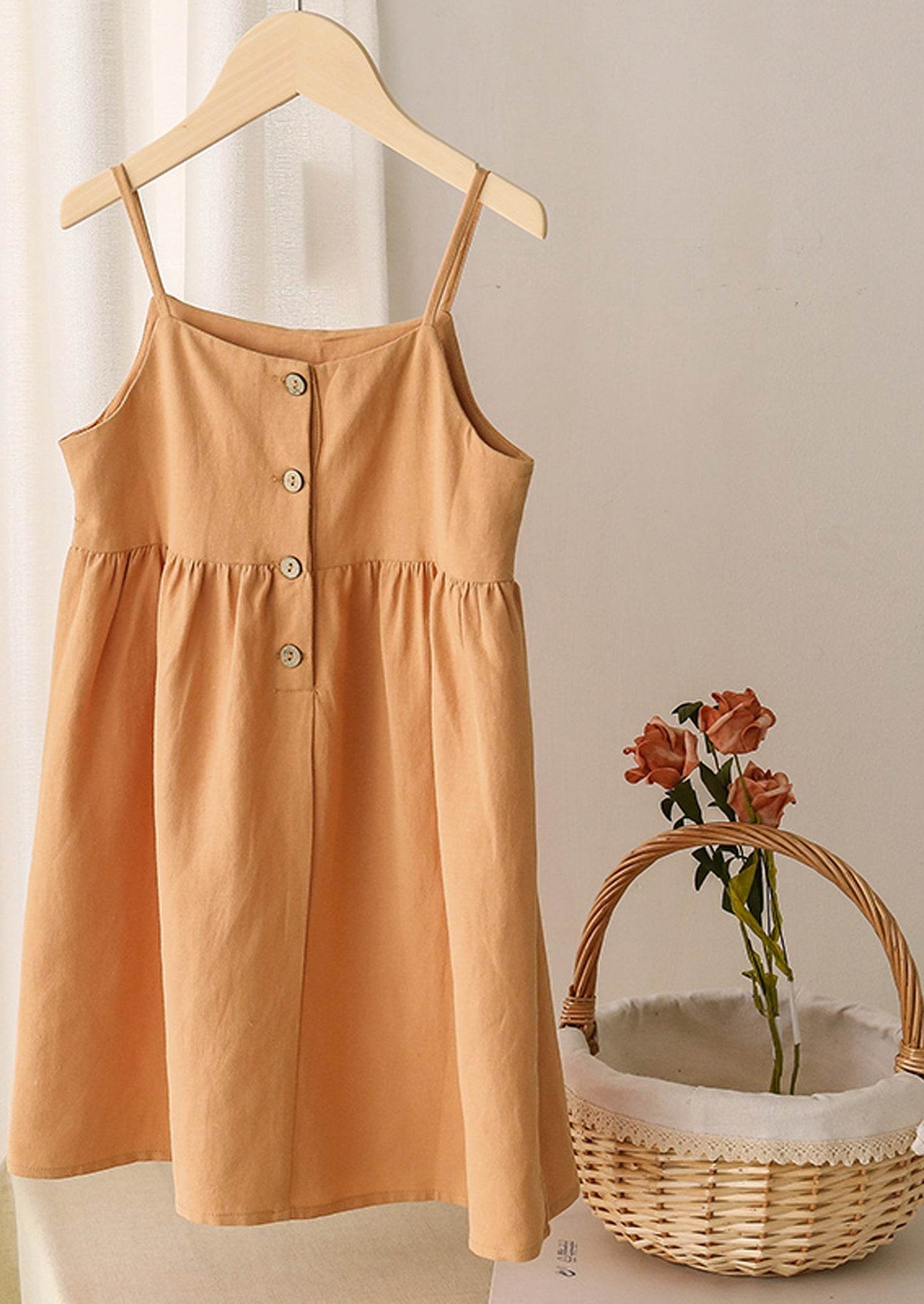 Girls Linen Cami Dress