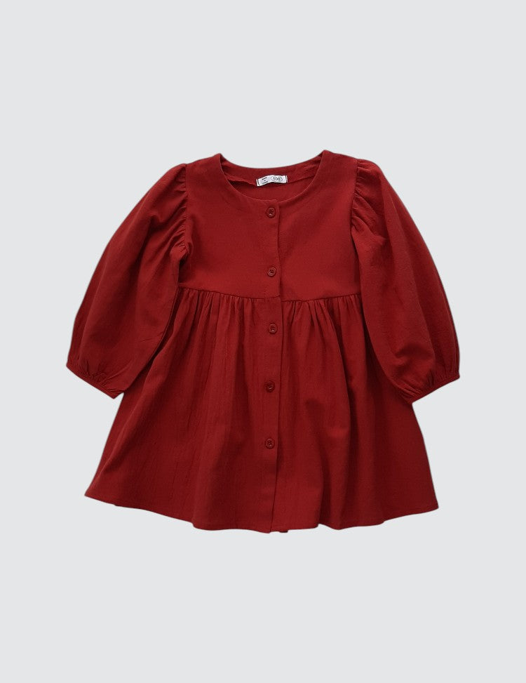 Rachel Dress | Burgundy