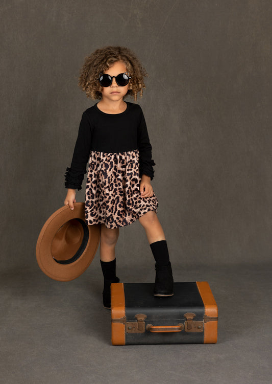 Annie Dress | Black Leopard