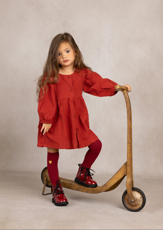Rachel Dress | Burgundy