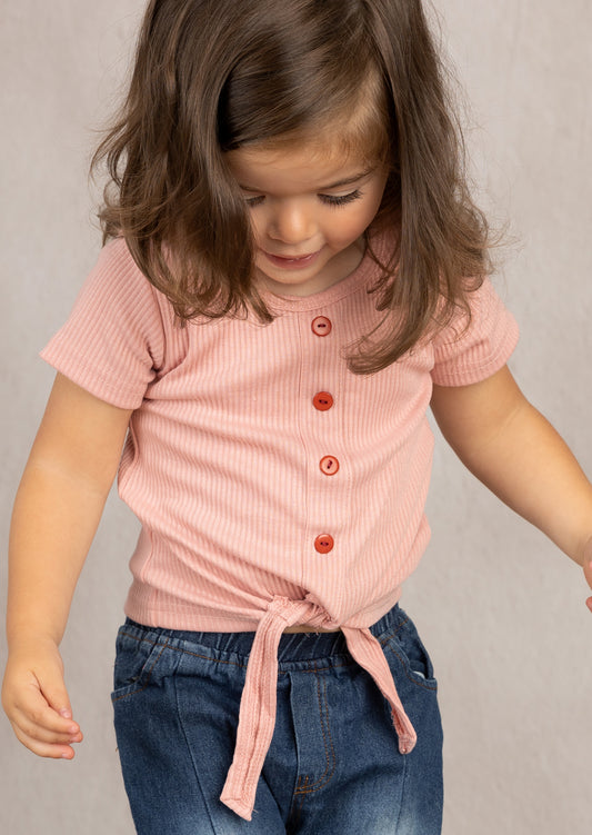 Dolly Tie Top | Pink