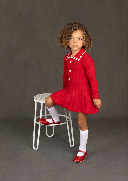 Ellie Sweater Dress | Red