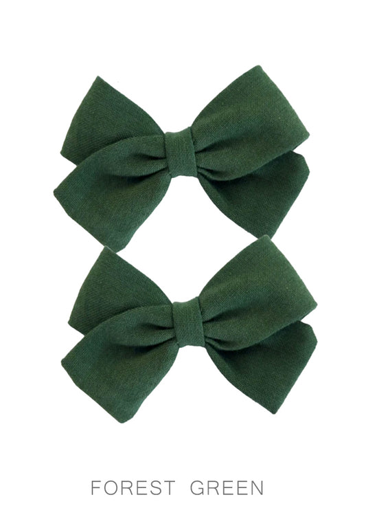 Girls Pinwheel Linen Bows Sets