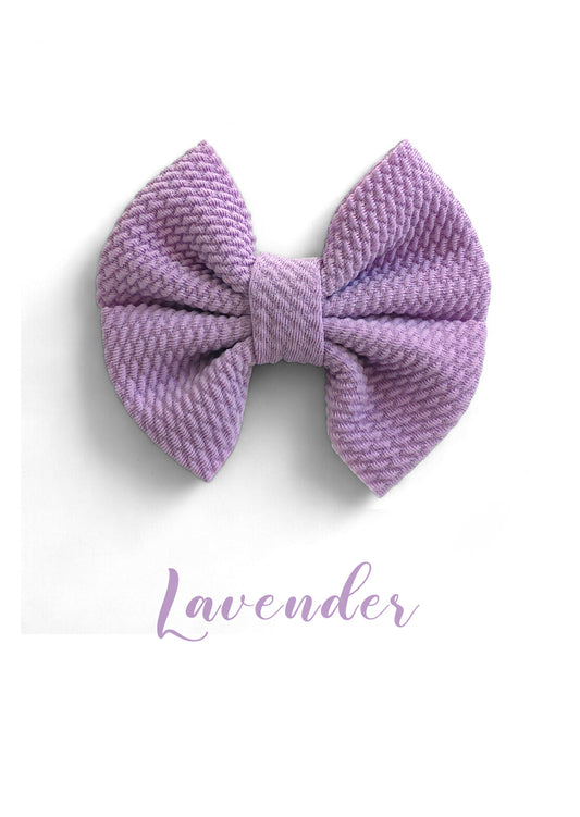 Lavender Soft Textured Bow