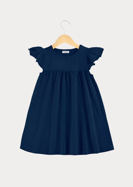 Baby, Toddler Girls Dress in Navy