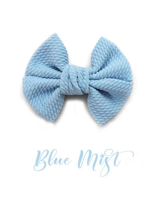 Blue Mist Soft Textured Bow
