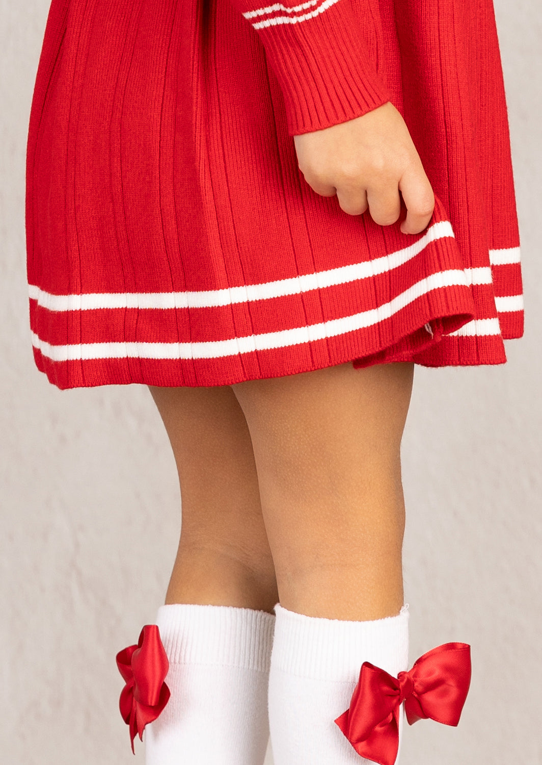 Nora Sailor Sweater Dress | Red