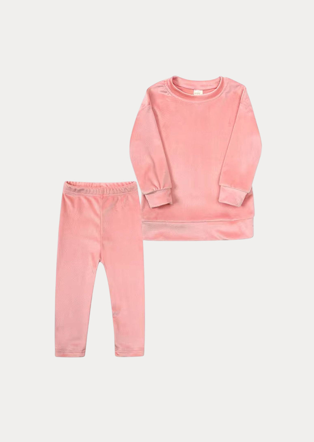 Girls Velour Jogger Pants In Rose Pink