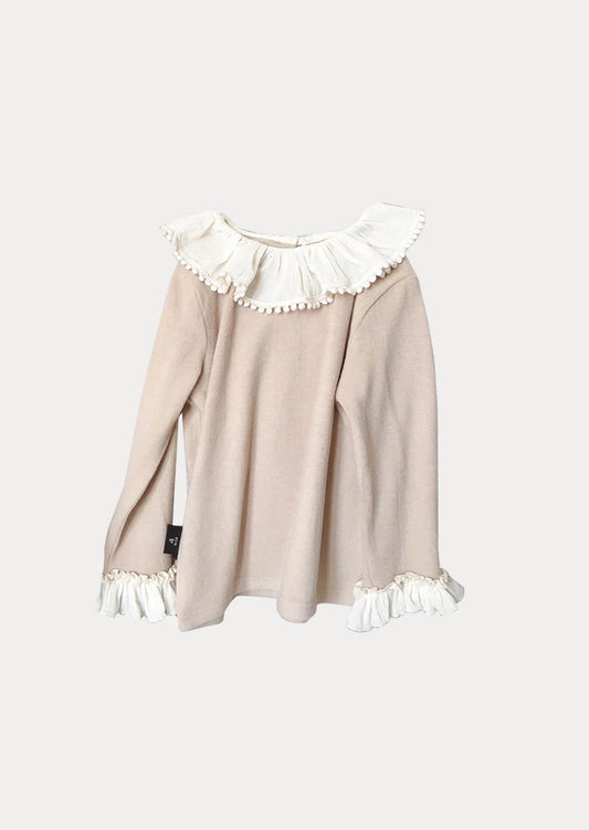 Kasha Long Sleeve Top | Beige