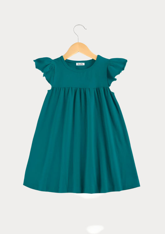 Toddler Girls Dress in Teal