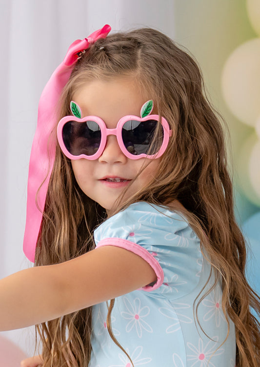 Kids Pink Apple Sunglasses