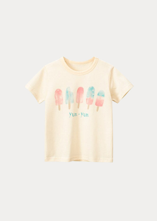Yum Yum Popsicle Tee | Short Sleeve Cream Pastels